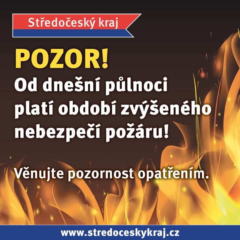 Pozor na&nbsp;nebezpečí požárů